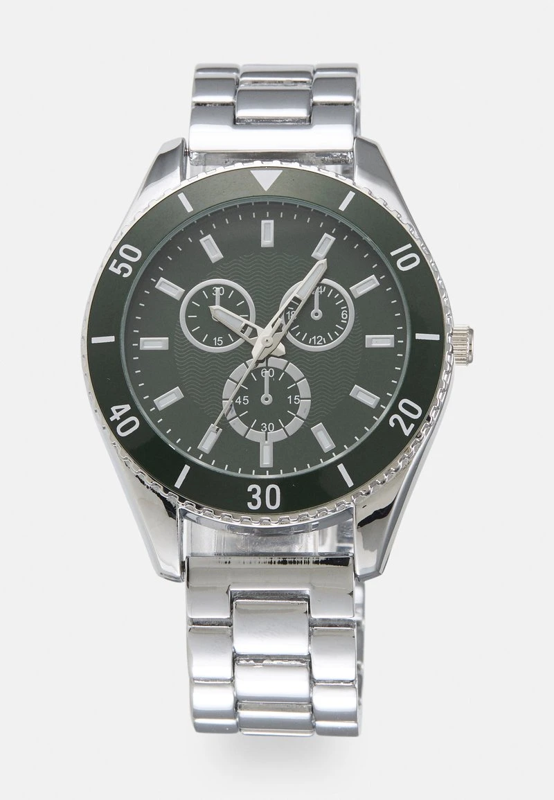Pier One UNISEX - Uhr - Silver-coloured/green 7 Pier One UNISEX - Uhr - Silver-coloured/green – Bild 5