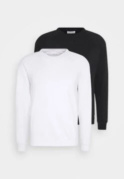 Pier One 2 PACK - Sweatshirt - White/black -Modegeschäft für Herren c8d8ecb087614e1d86ddf5a1041c7c53