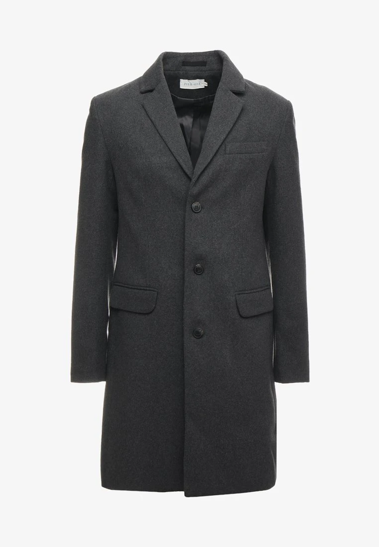 Pier One Klassischer Mantel - Mottled Grey 7 Pier One Klassischer Mantel - Mottled Grey – Bild 5