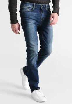 Pier One Jeans Straight Leg - Washed Dark Blue -Modegeschäft für Herren cb9af6f2a5f040458294712e4f6a805c 1