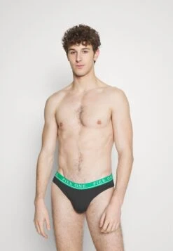 Pier One BRANDED WAISTBAND BRIEFS 3 PACK - Slip - Black -Modegeschäft für Herren ce9530d43d744385b55479d22aaeaad2