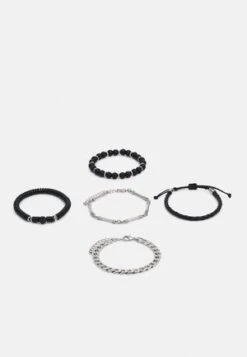 Pier One 5 PACK - Ring - Silver-coloured -Modegeschäft für Herren de06228a4ecd40d48ae078a71578fdd3