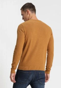 Pier One Strickpullover - Mottled Dark Yellow -Modegeschäft für Herren e14bb25b98364ffb8f443ab53b237f1d
