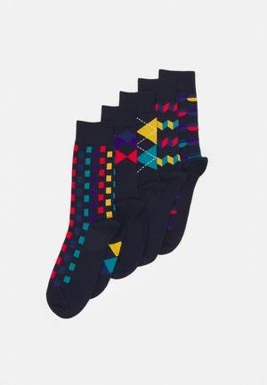 Pier One 5 PACK - Socken - Yellow/dark Blue/grey 8 Pier One 5 PACK - Socken - Yellow/dark Blue/grey – Bild 6