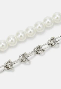 Pier One 2 PACK UNISEX - Halskette - Silver -Modegeschäft für Herren f0386c66f33643f9a20dceab9586d469