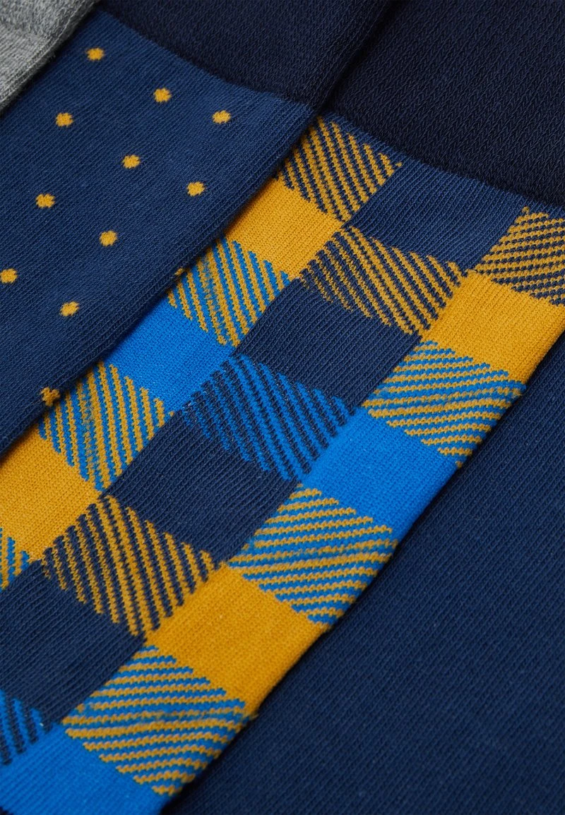 Pier One 5 PACK - Socken - Yellow/dark Blue/grey 5 Pier One 5 PACK - Socken - Yellow/dark Blue/grey – Bild 3
