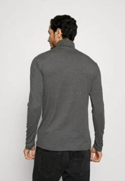 Pier One Langarmshirt - Dark Gray -Modegeschäft für Herren f403254967f343beac5ac93c765d1277