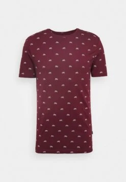 Pier One T-Shirt Print - Bordeaux -Modegeschäft für Herren f553654ca6d44ffd83c82220825e5dfc