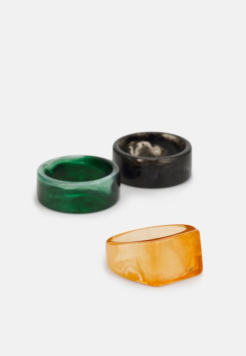 Pier One 3 PACK - Ring - Black/green/orange 5 Pier One 3 PACK - Ring - Black/green/orange – Bild 3