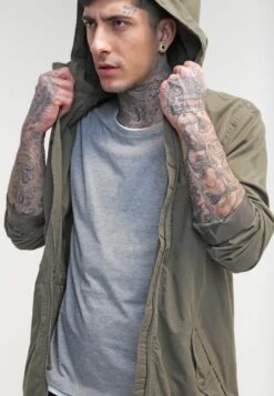 Pier One Parka - Khaki -Modegeschäft für Herren ffa45efc2dcd46dca209c3efa063c7ea